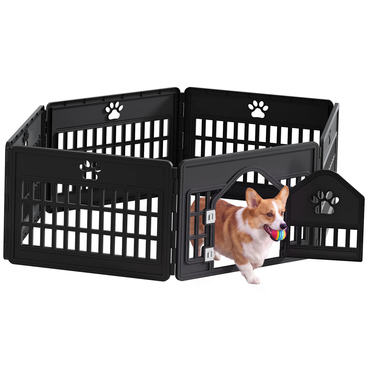 MCQ Expandable Plastic Dog Playpen for Indoor and Outdoor Use