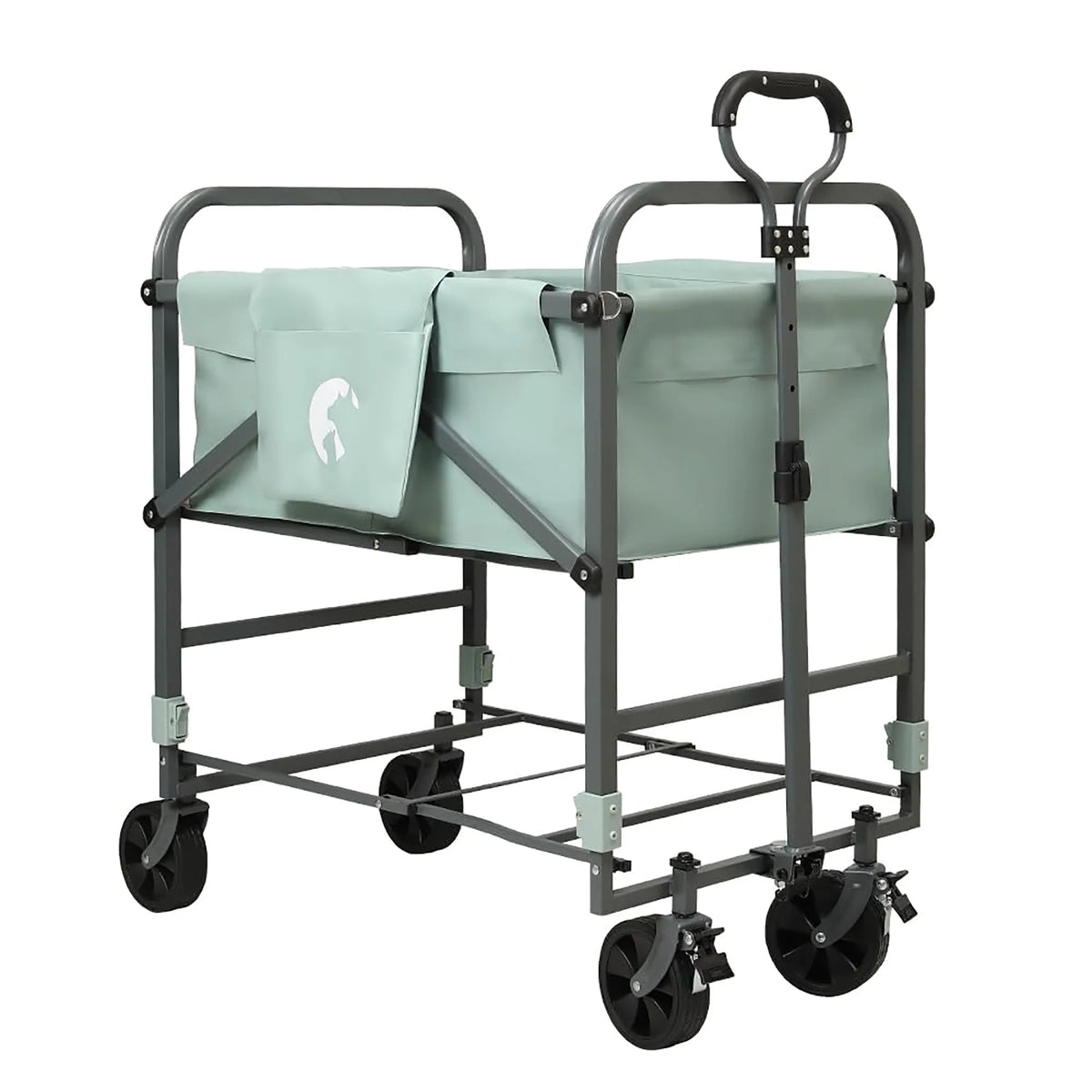 DishyKooker Portable Folding Dog Bath Tub With Rolling Cart