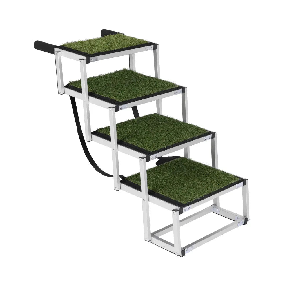 LISM Lightweight Foldable Dog Ramp 250 Lb Heavy Duty Ladder