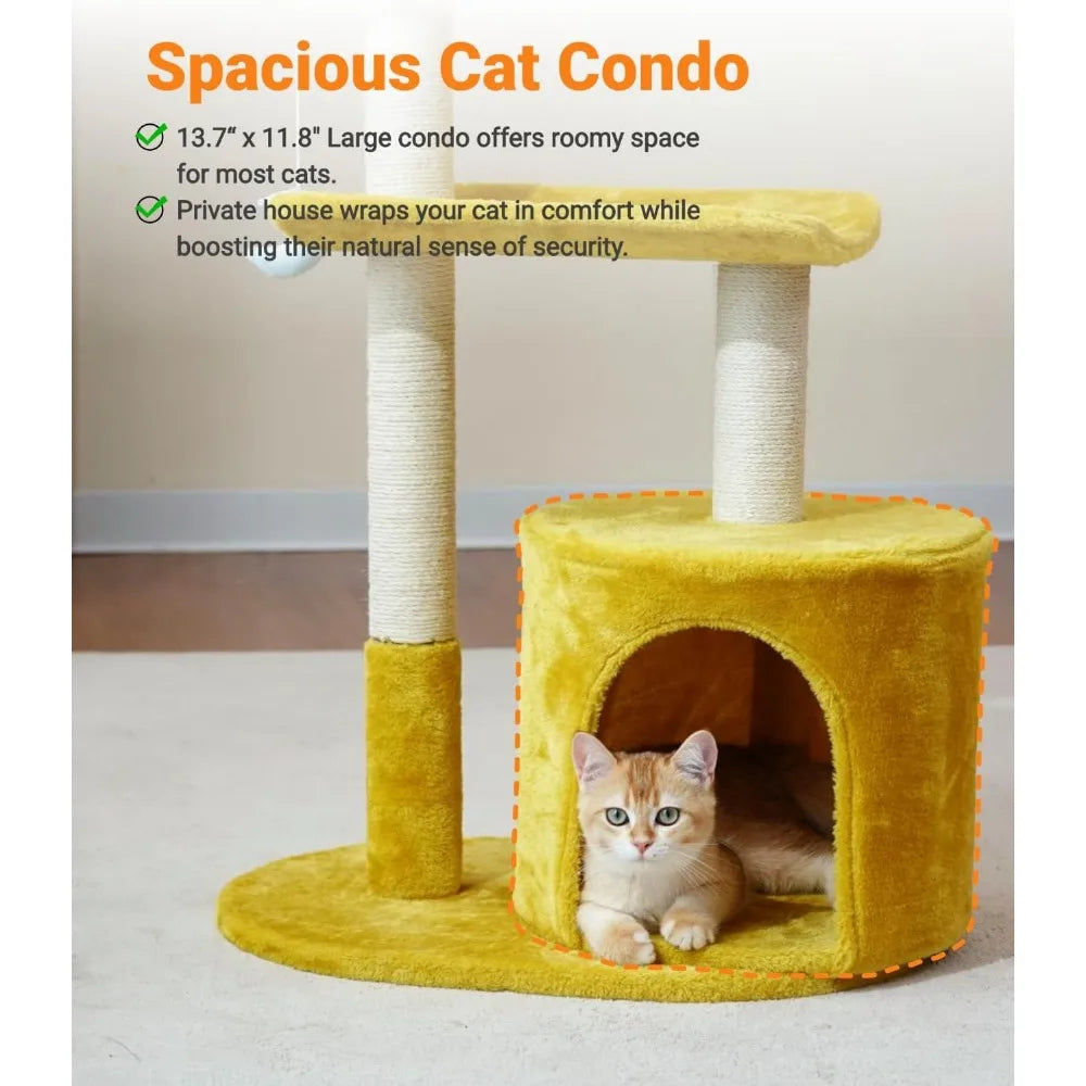 NBVCX Tiered Cat Tree Tower Premium Bed Condo Scratching Posts