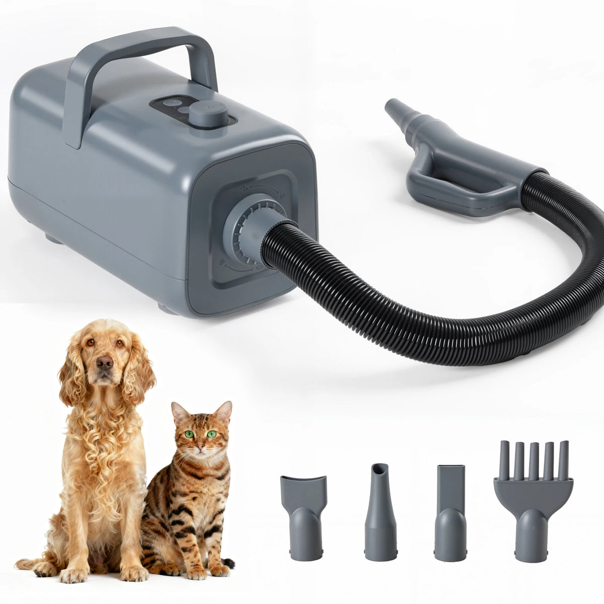 JHK Pet Grooming Vacuum Dryer Kit With Adjustable Heat