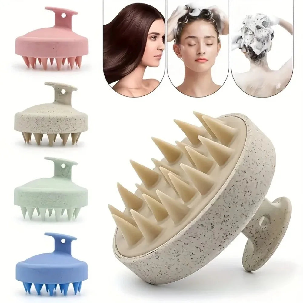 Soft Silicone Scalp Massage Brush For Daily Hygiene Care