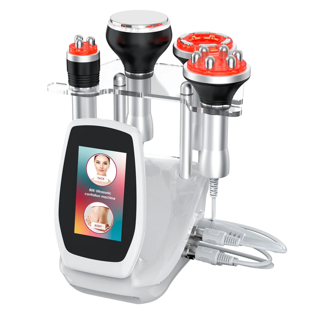Multifunctional Ultrasonic Cavitation Body Slimming Facial Vacuum Device Kit