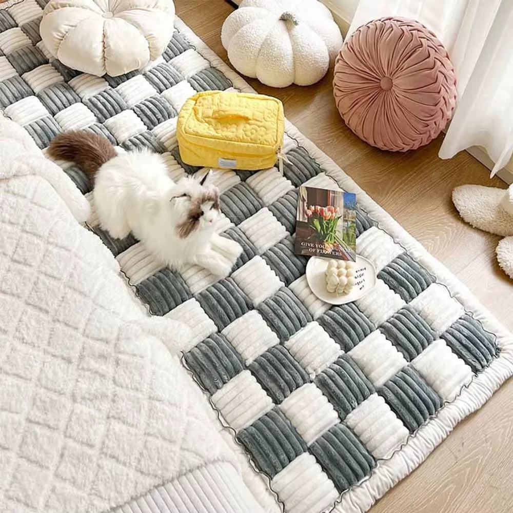 Warm Car Seat Dog Bed Mat With Anti-Slip Washable Cushion