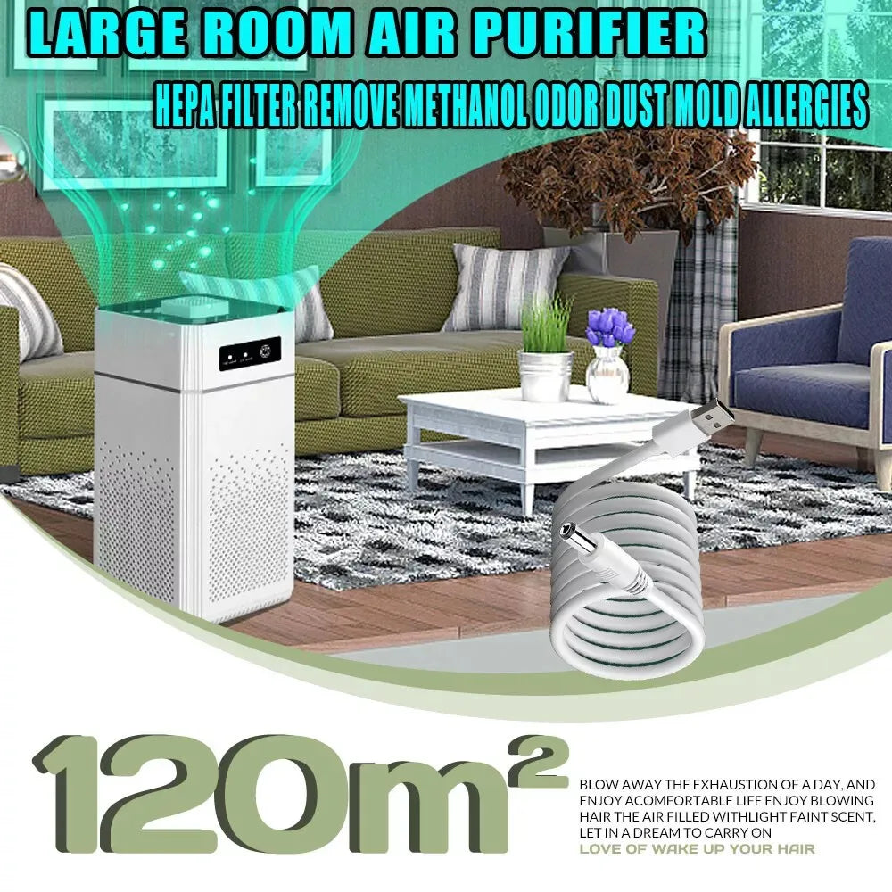 HEPA Air Purifier For Dust Smoke Odor Pollen Pet Dander