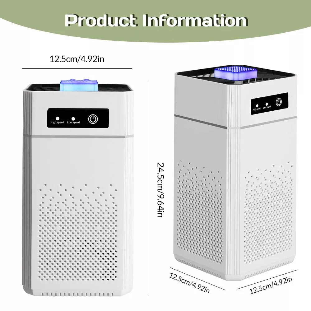 HEPA Air Purifier For Dust Smoke Odor Pollen Pet Dander