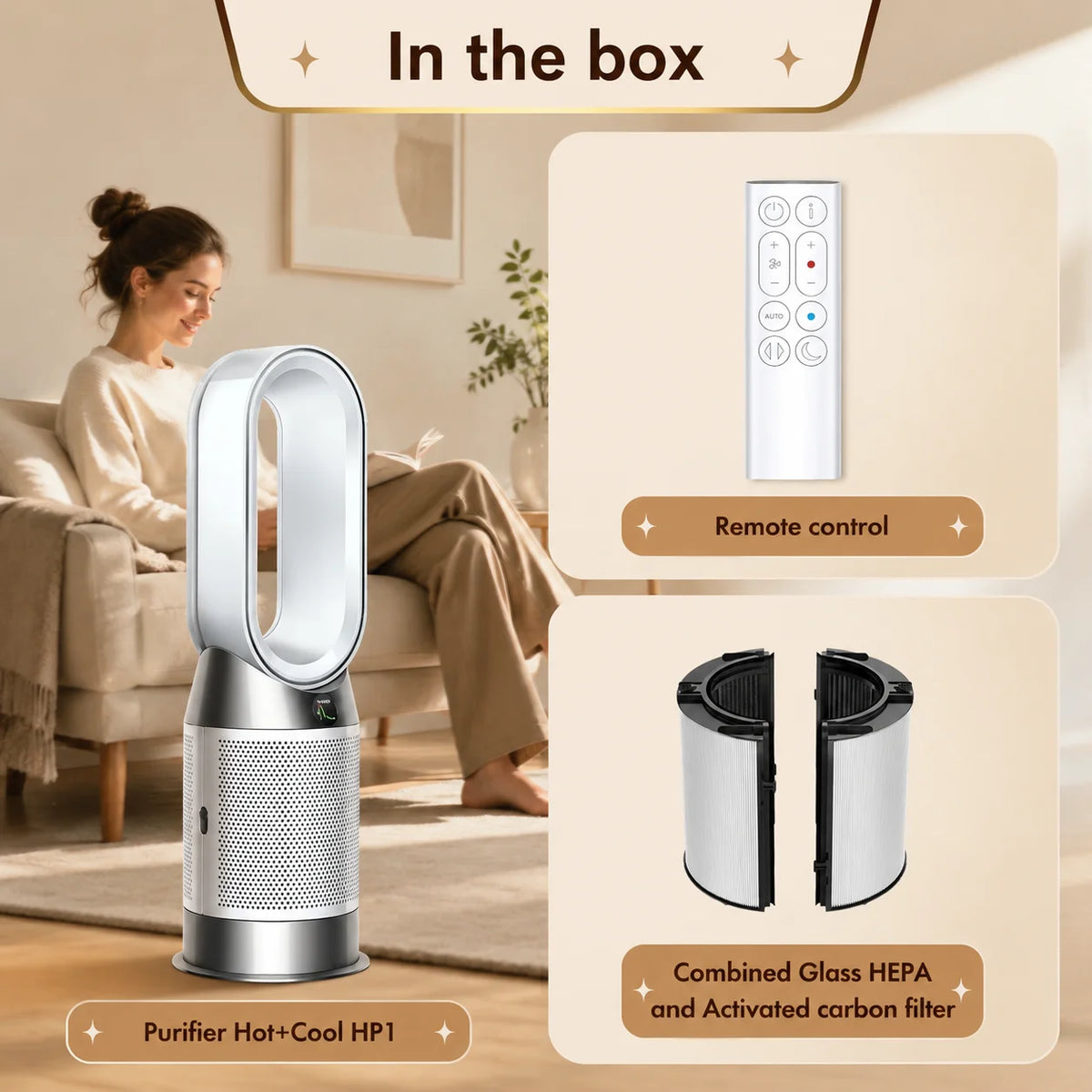 Dyson HP1 Hot Cool Purifier Heater Fan With HEPA Filtration