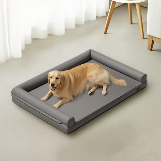 Bingopaw Microfiber Leather Dog Sofa Bed With Removable Cover
