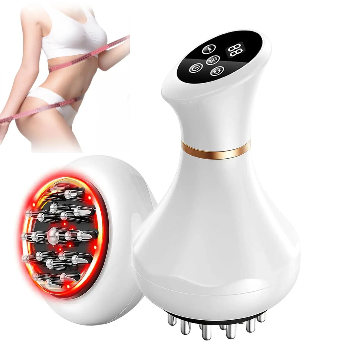 Jitesy Cordless LED Light Therapy Lymphatic Drainage Body Sculpting Massager