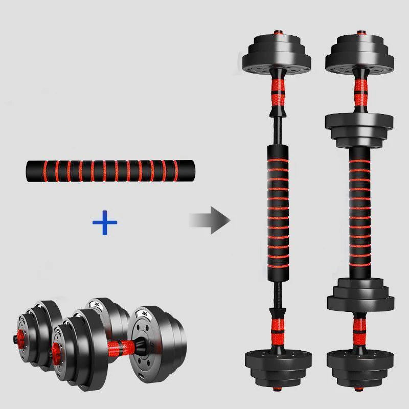 5 To 44Lb Adjustable Dumbbell And Barbell Set