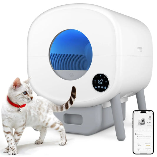 Smart Automatic Cat Litter Box With App Control And Sensors