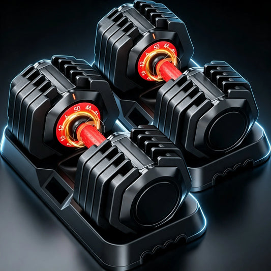 Adjustable Weight Dumbbell Set With Stand For Strength Training