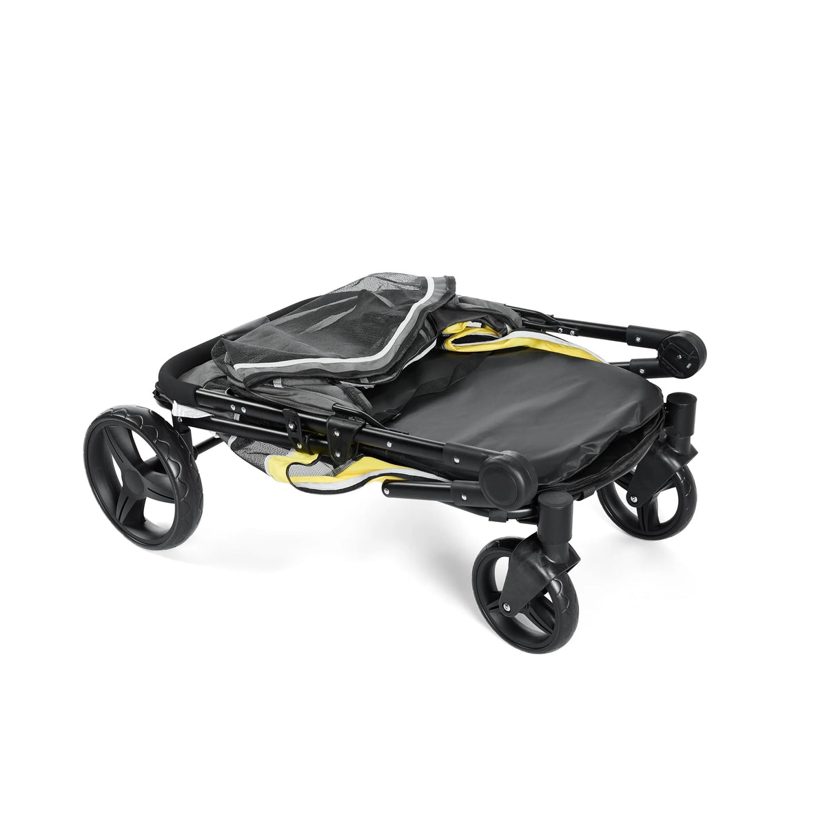 All Terrain Collapsible Pet Stroller With Dual Entry And Brake