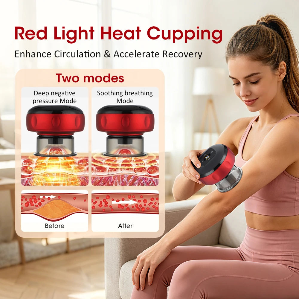 Hailicare Electric Vacuum Cupping Massager For Body Slimming