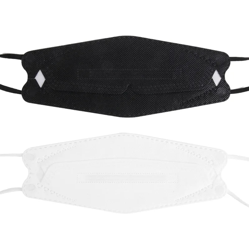 Adult KN95 Fish FFP2 Respirator Face Mask Four Layer Protection