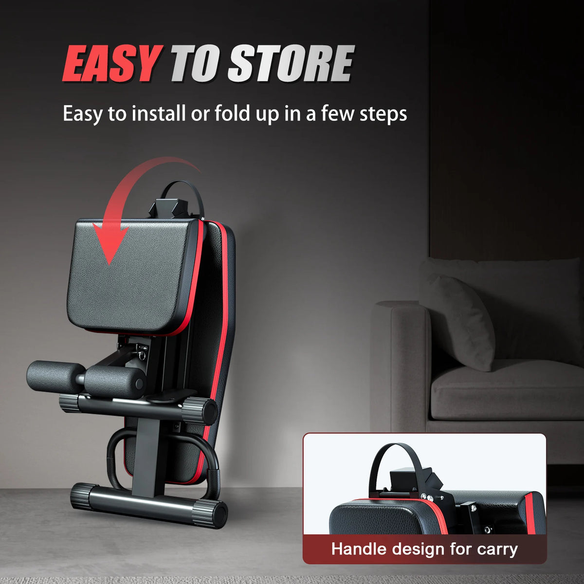 Pre Assembled Foldable Dumbbell Bench For Full Body Workout