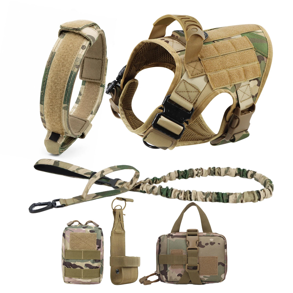 PETRAVEL Padded Dog Harness Leash Set for Training Walking
