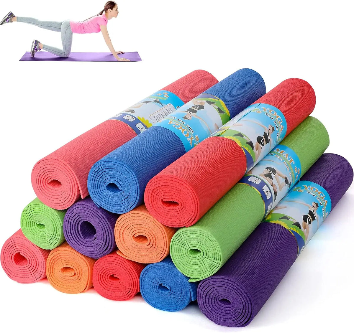 Professional Non Slip Yoga And Exercise Fitness Workout Mats