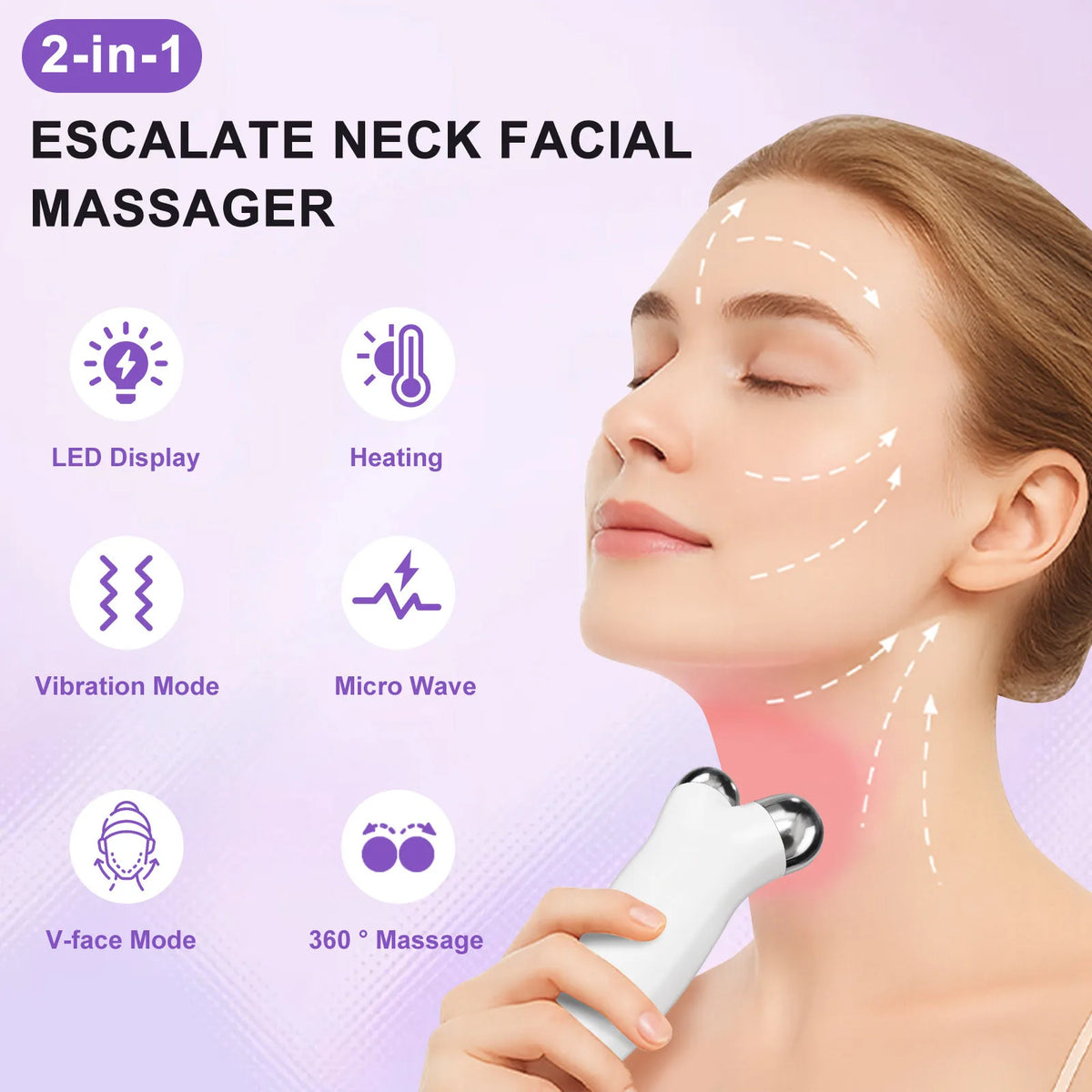Cloud Prime Electric Roller Massager for Face and Neck Care