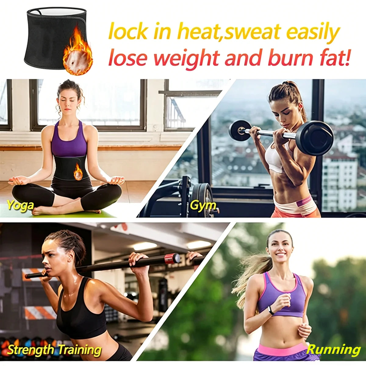Microfiber Waist Trimmer Belt With Phone Pocket For Fitness