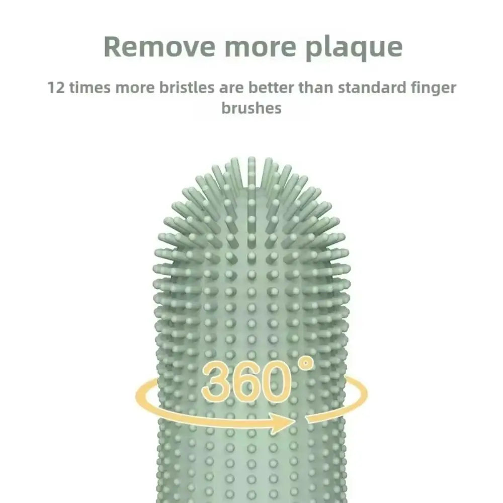 Food Grade Silicone Finger Toothbrush For Pet Dental Care