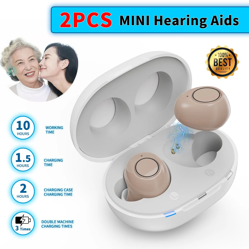 JINGHAO Hearing Aids Rechargeable Sound Amplifier For Elderly Gift