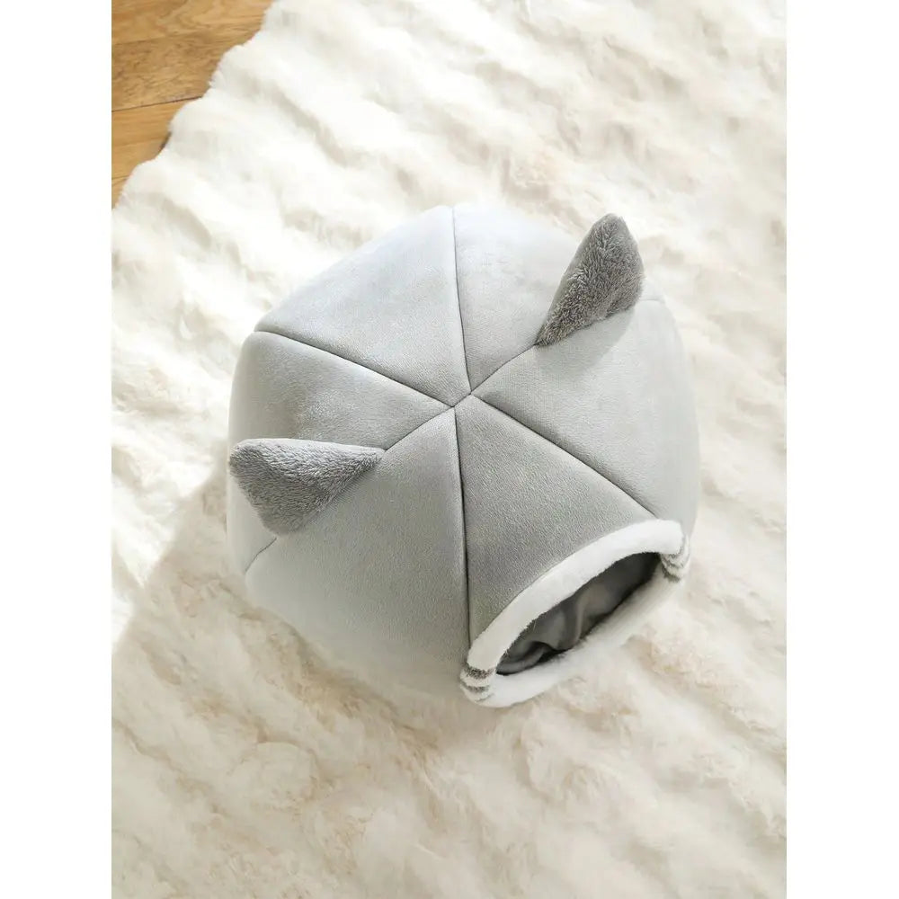 Washable Cat Bed for Indoor Cats with Anti Slip Base