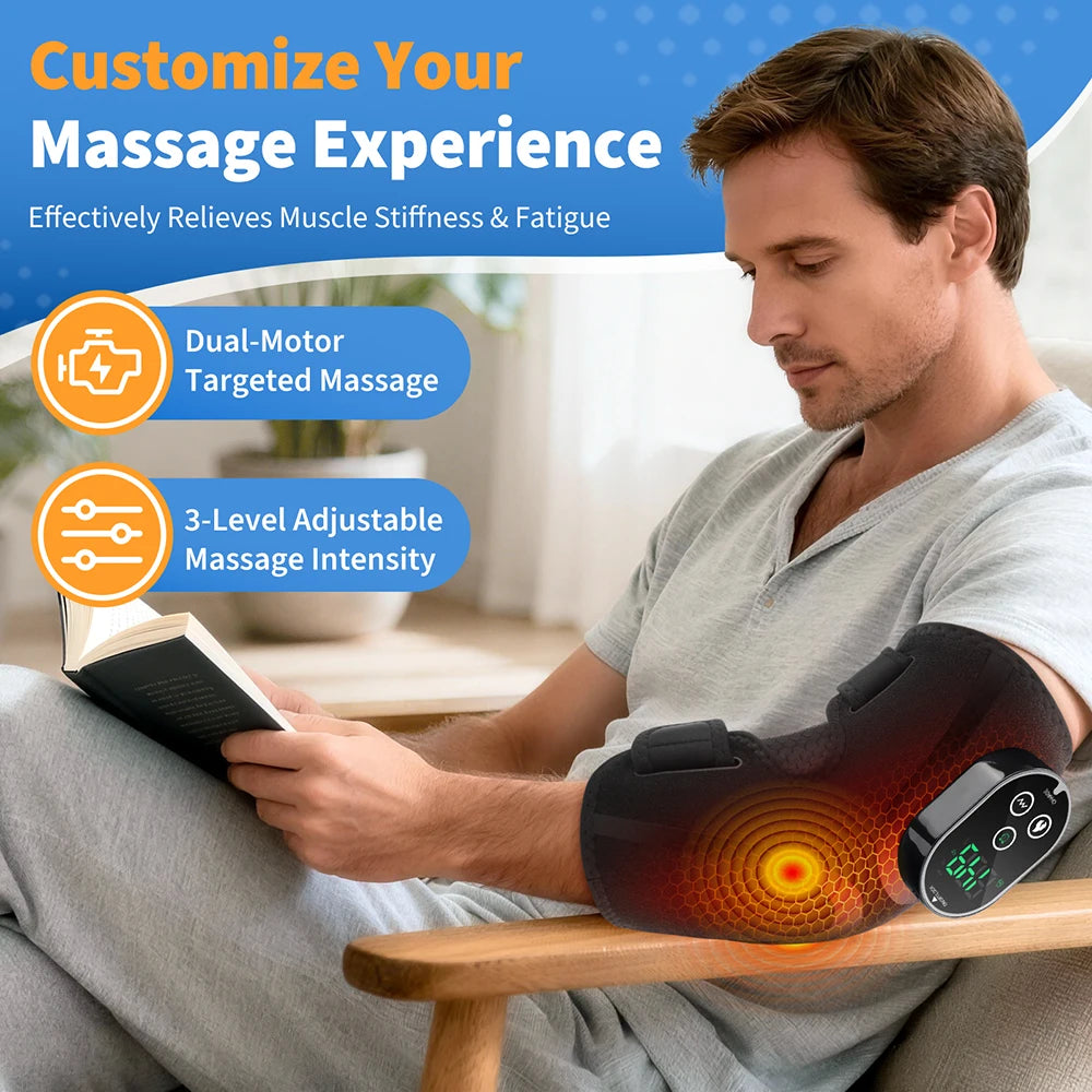 Hailicare Cordless Heated Elbow Massager With Vibration Therapy