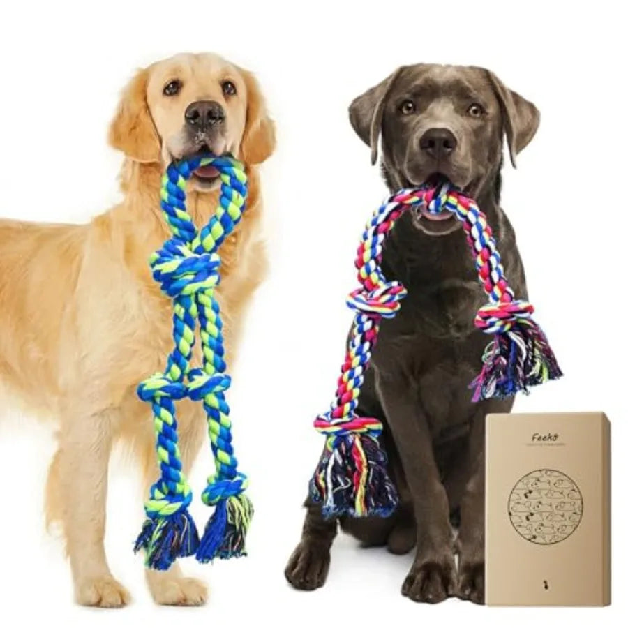 Heavy Duty Dog Nylon Rope Teeth Cleaning Tug Of War