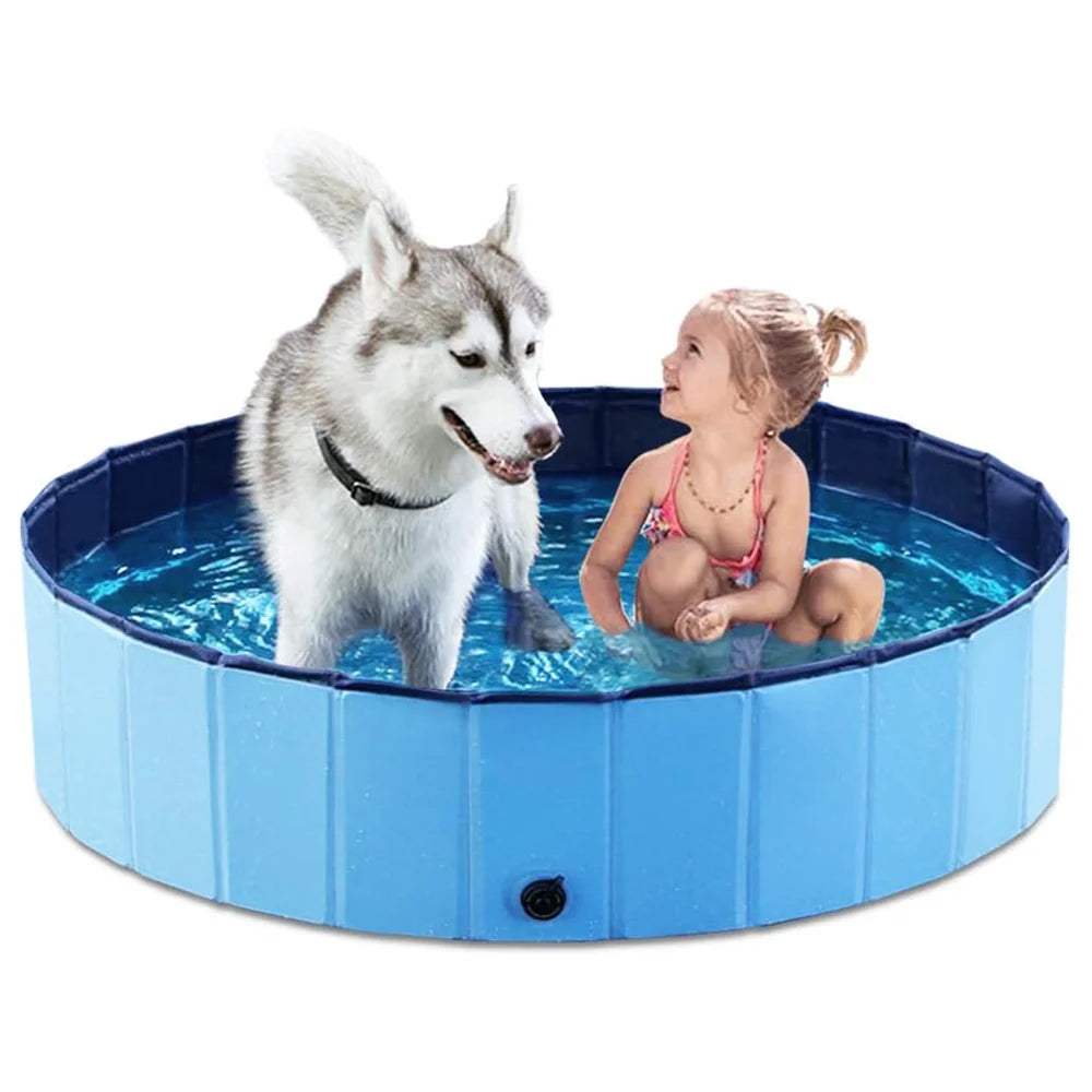 Portable Dog Pool Bath Tub For Large Dogs Foldable Waterproof