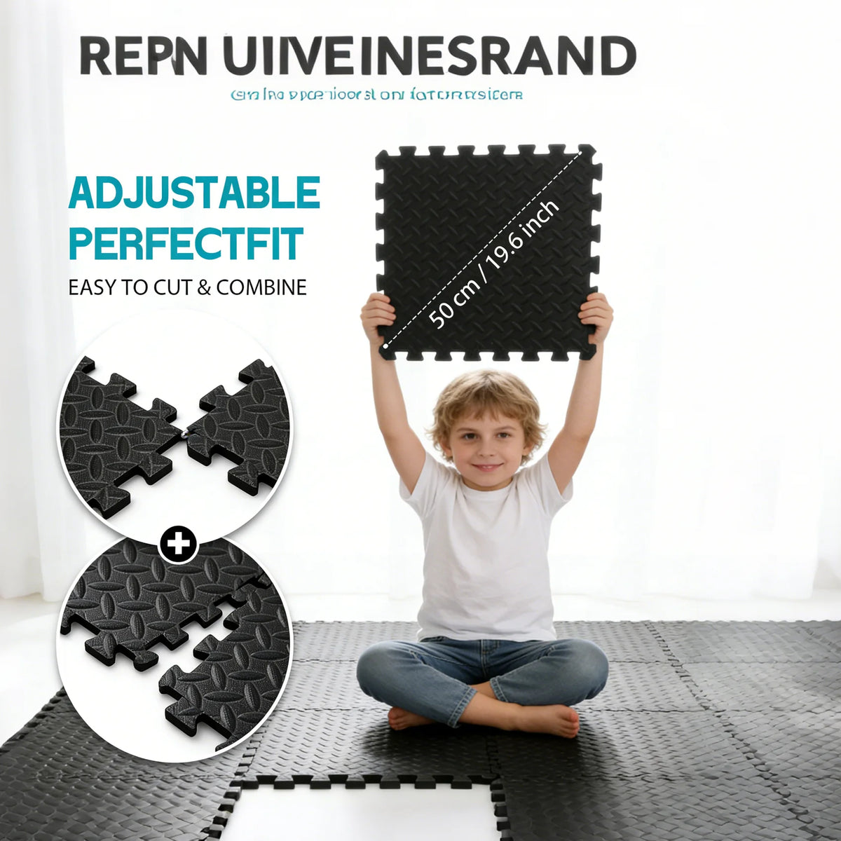 Eva Interlocking Puzzle Exercise Mat For Home Gym Workout Flooring