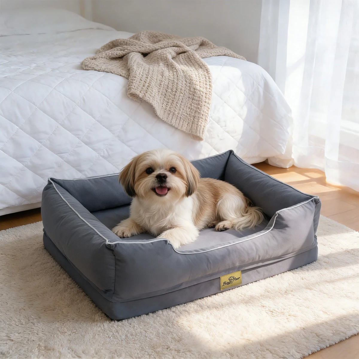 BINGOPAW Orthopedic Dog Bed With Waterproof Lining