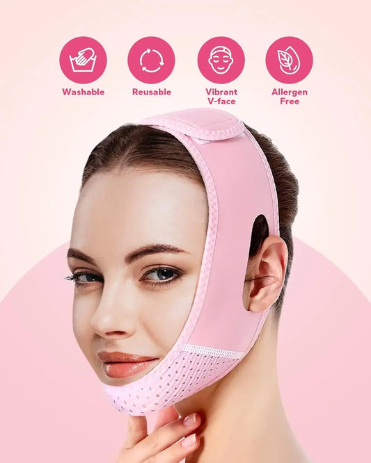 Reusable V Shaped Facial Strap For Daily Skin Care Support
