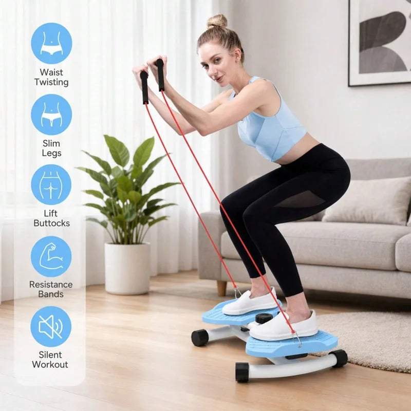 Multifunctional Twist Waist Disc Board With Resistance Bands