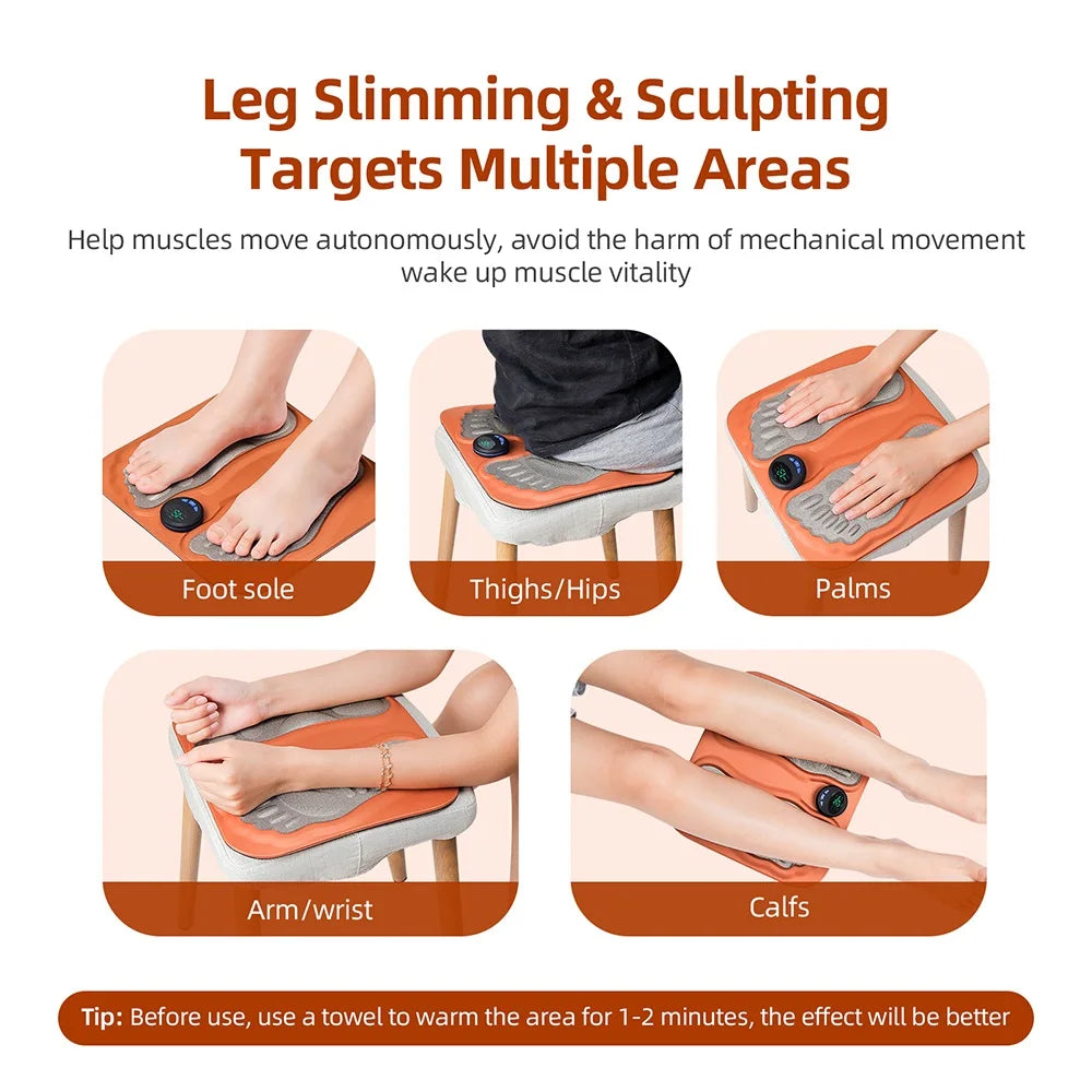 Foreverlily Rechargeable Foot Massager Pad With Remote Control