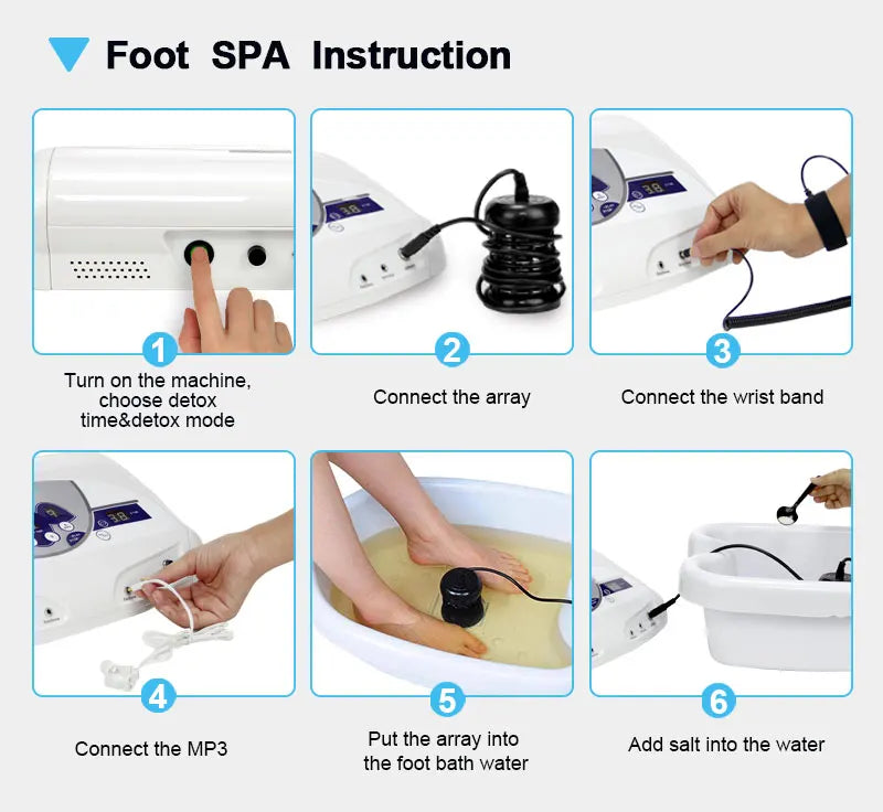 Dual Ionic Foot Bath Detox Machine With MP3 Player