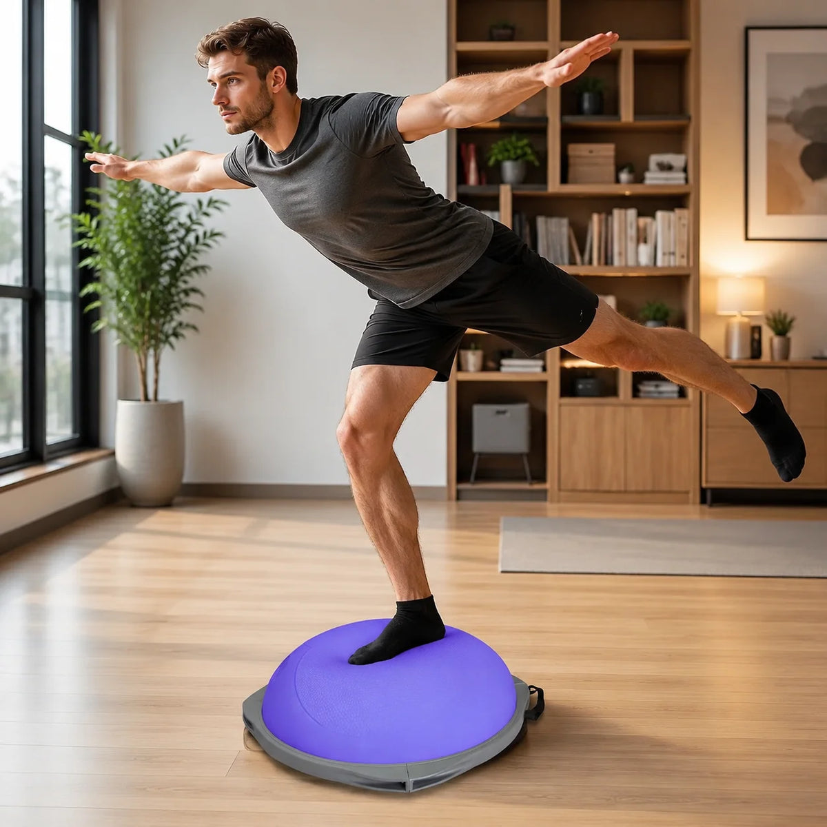 Professional Non Slip Balance Trainer Ball For Home Core Stability