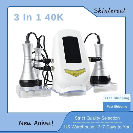 Skinterest 3 In 1 Cavitation Machine For Face Body Tightening