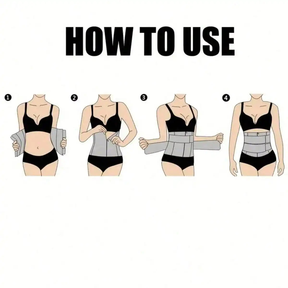 Women Waist Trainer Belt For Sauna Sweat Fitness Training