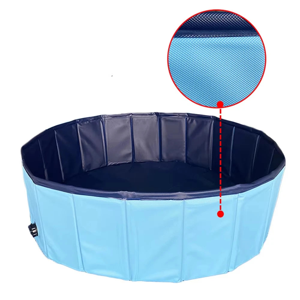 Portable Dog Pool Bath Tub For Large Dogs Foldable Waterproof