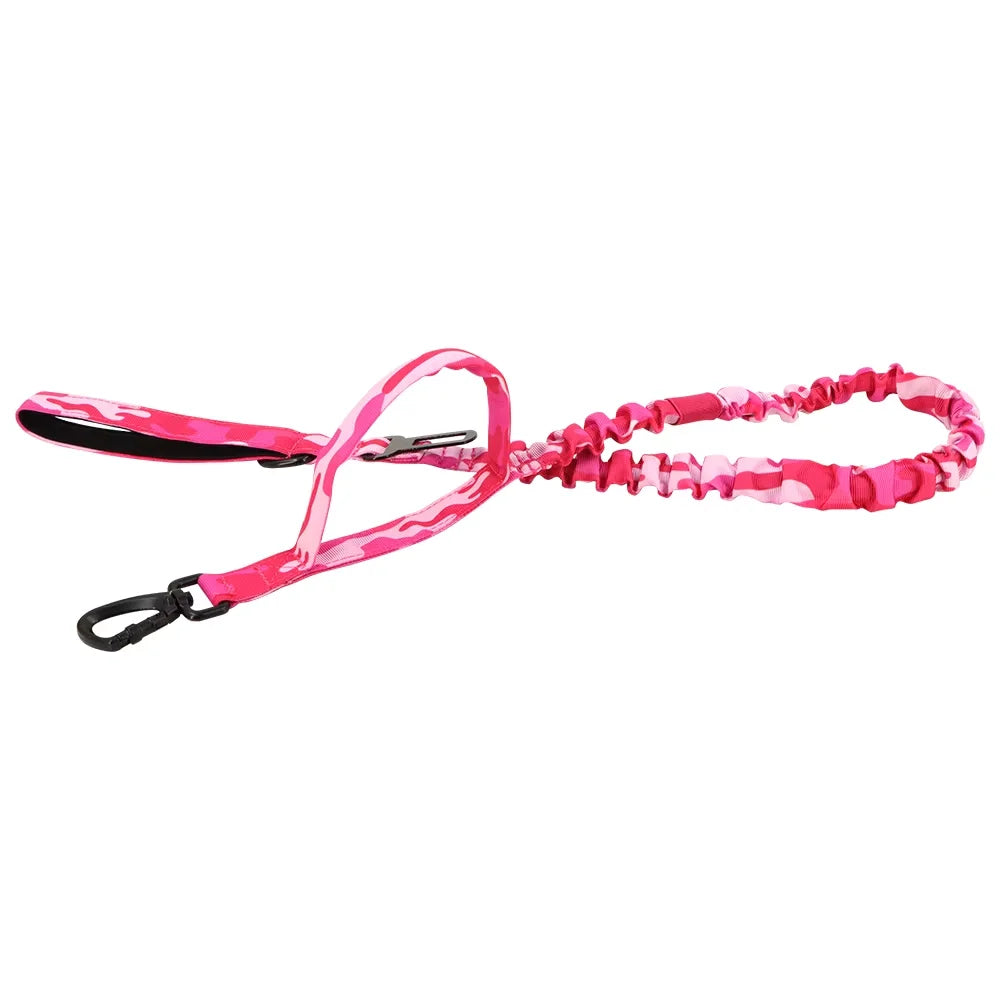 Retractable Military Dog Leash With Dual Handles For All Breeds