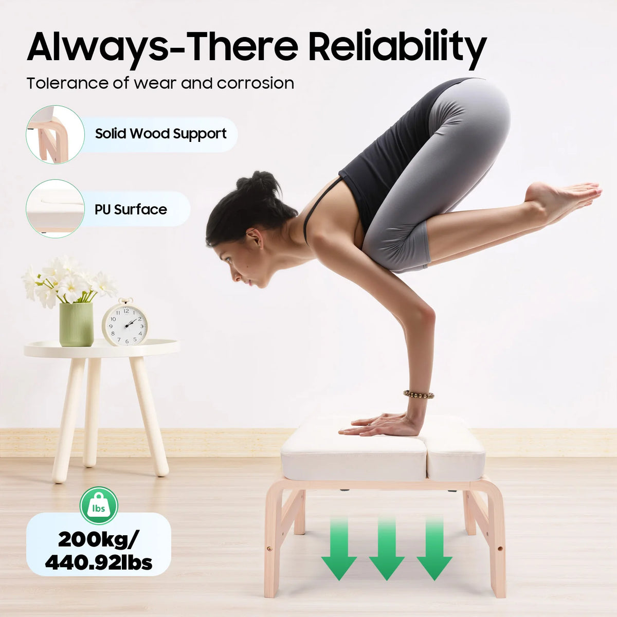 U Shape Detachable Yoga Inversion Bench With Cushion