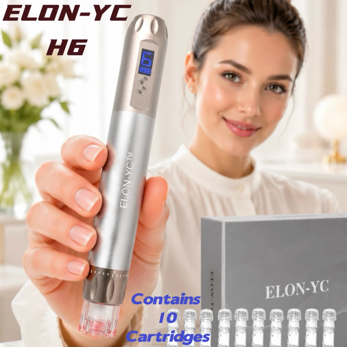 Elon Professional Rechargeable Microneedling Treatment Pen