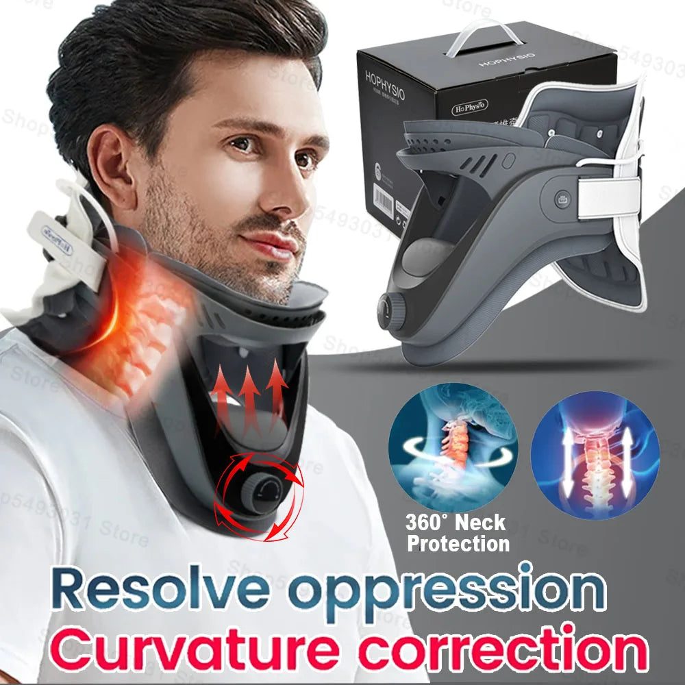 Adjustable Cervical Neck Traction Device For Home Orthopedic Support