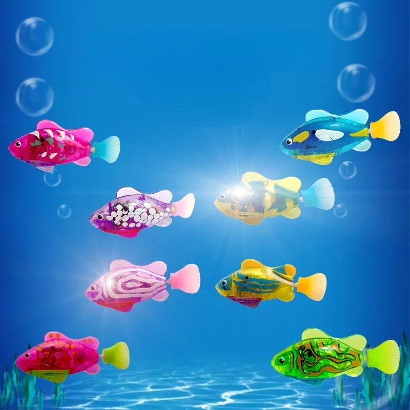 LED Interactive Cat Toy Swimming Robot Fish Stimulates Hunter Instincts