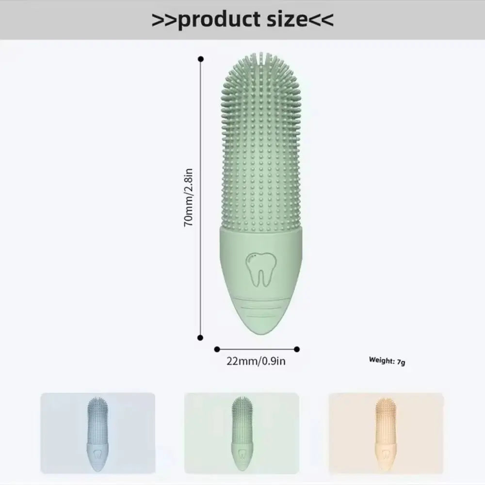 Food Grade Silicone Finger Toothbrush For Pet Dental Care