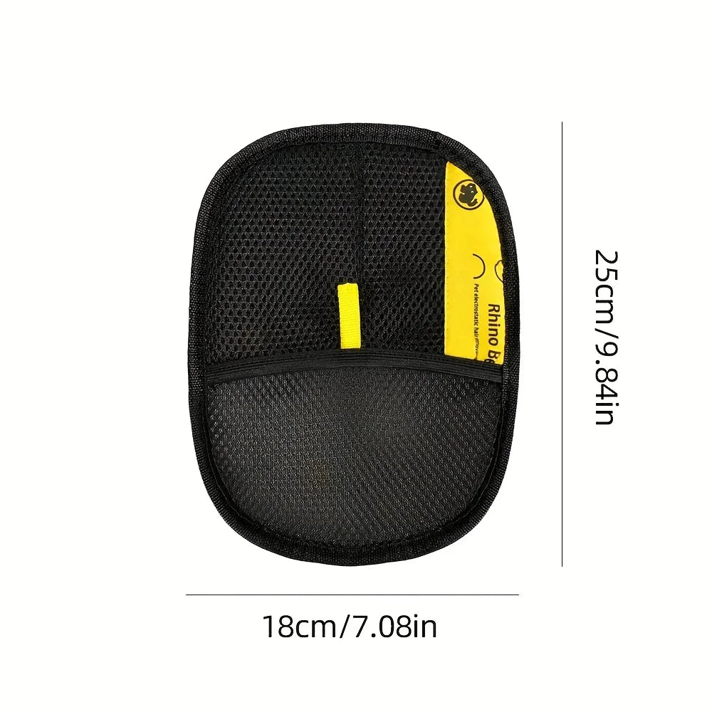 Pet Grooming Gloves for Static Hair Removal and Shedding Control