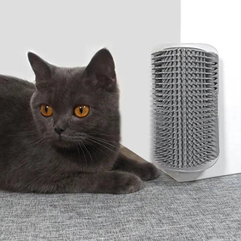 Essential Pet Grooming Brush And Scratcher With Integrated Catnip