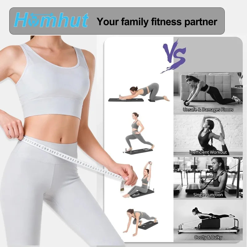 4 In 1 Foldable Ab Workout Board With Resistance Bands
