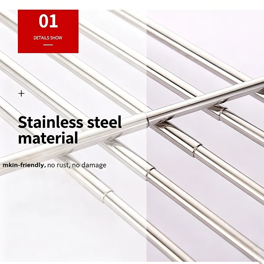 Stainless Steel Extendable Back Scratcher With Portable Telescoping Design